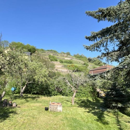 Blick vom Grundstück