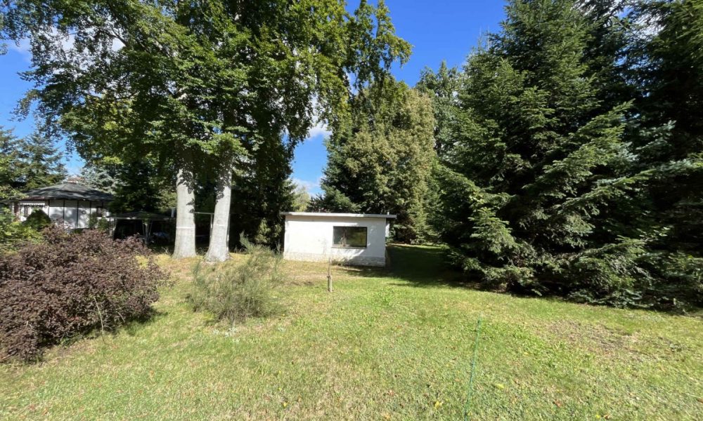 Blick auf das Grundstück