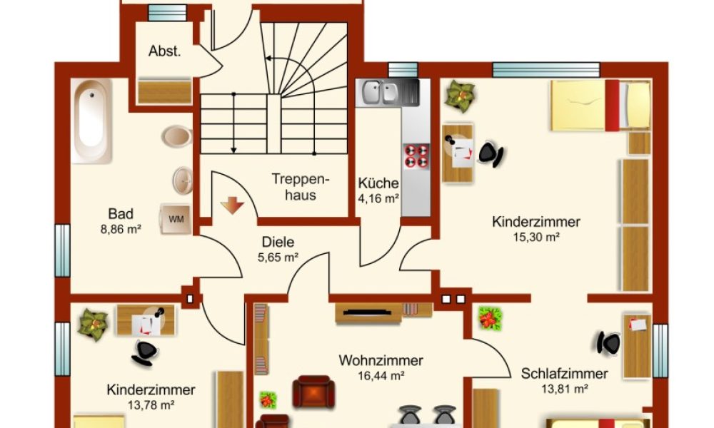 Grundriss Obergeschoss