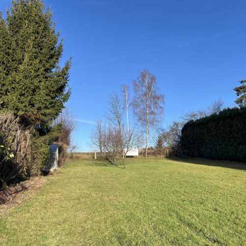 Blick auf das Grundstück