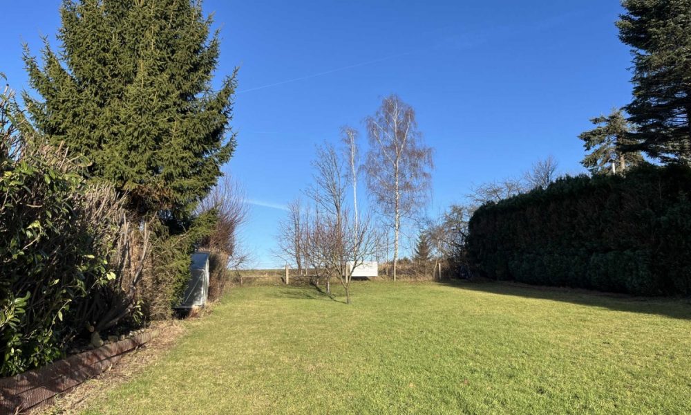 Blick auf das Grundstück