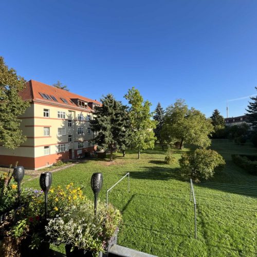 Blick vom Balkon
