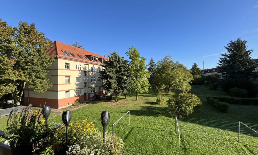 Blick vom Balkon