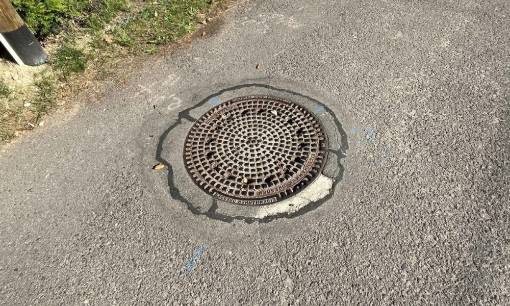 Kanal am Grundstück