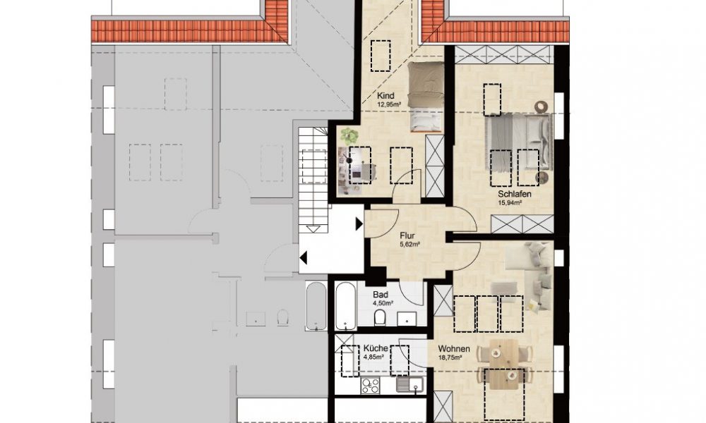 Grundriss DG