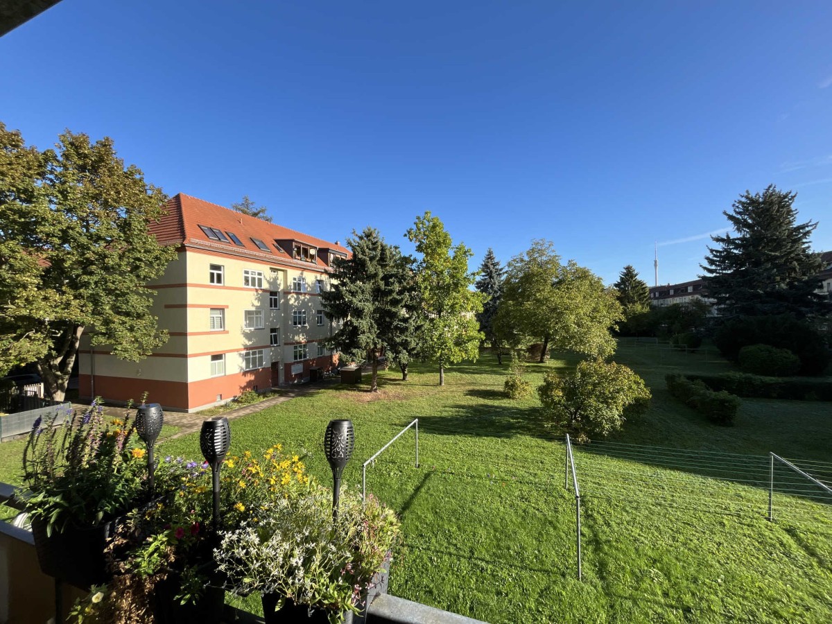 Blick vom Balkon